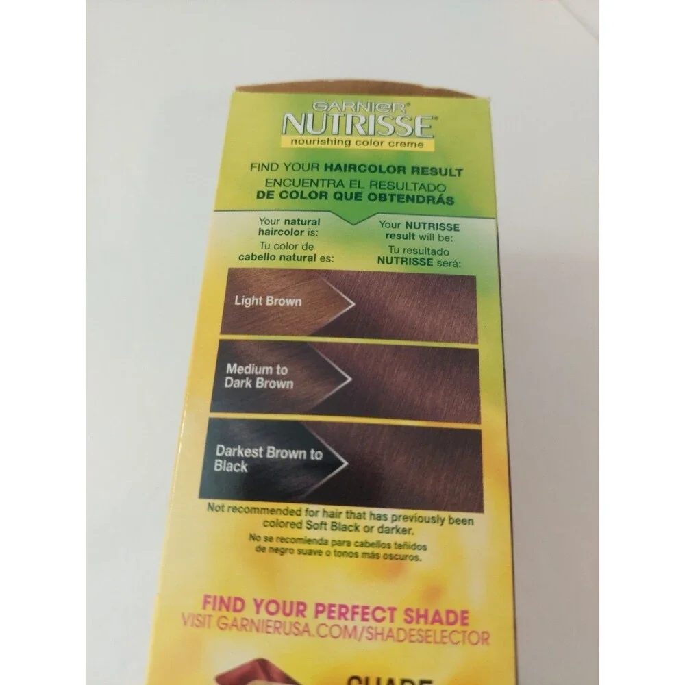 Garnier Nutrisse Color Creme #415 Soft Mahogany Dark Brown Hair Coloring 1 Kit